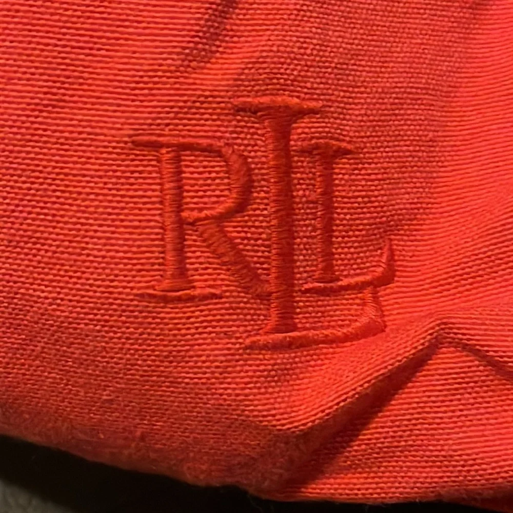 Ralph Lauren Oblong Throw Pillow 14”x26” Tomato new